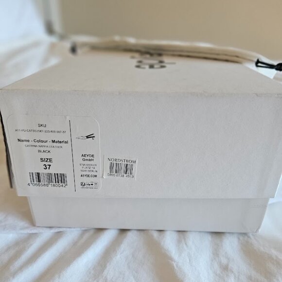 Aeyde Catrina Black pointed toe kitten heel slingbacks Size 37 EU - Picture 8 of 9